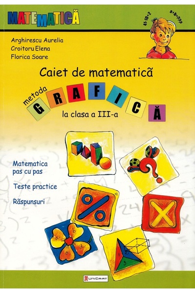 unicart Caiet de matematica. Metoda grafica - Clasa 3 - Aurelia Arghirescu