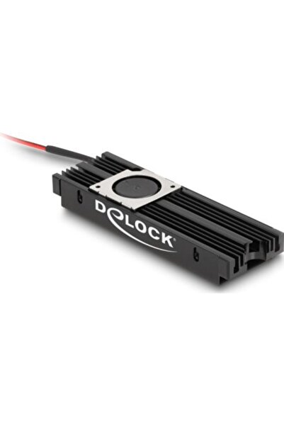 DELOCK 18451 Ψύκτρα με ανεμιστήρα για M.2 SSD 2280 Μαύρο