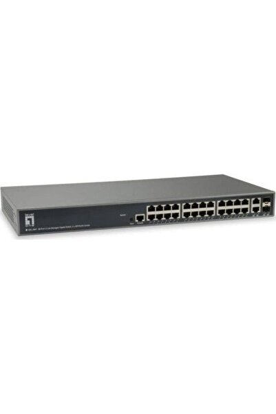 LEVEL ONE Διακόπτης LevelOne 26 θυρών GEL-2681 RJ-45 10/100/1000 Mbps & 2 συν...