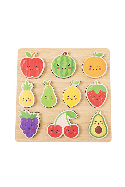 baby toys Meyveler 3D Ahşap Puzzle