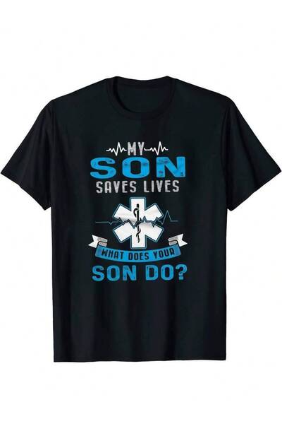 26LIK Paramedic Dad Graphic T-Shirt For Men Emergency Medical Tee 1pc S-XXXL