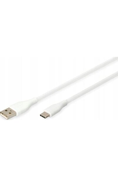 Digitus Καλώδιο USB 2.0 USB-A Αρσενικό σε USB-C Αρσενικό 60W 2μ Λευκό (AK-300...