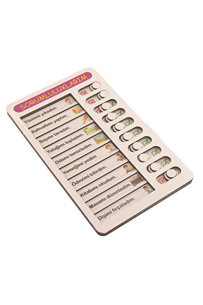 baby toys Günlük Sorumluluklarım Check List