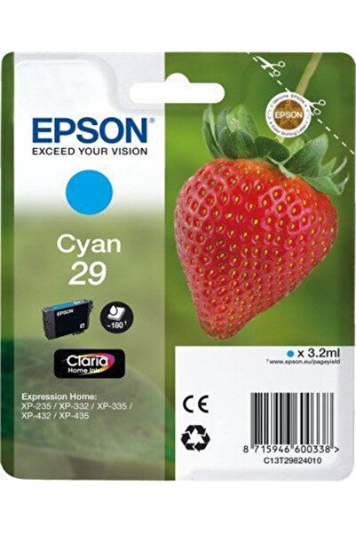 EPSON Φυσίγγιο εκτυπωτή inkjet C13T29824012 Κυανό 3.2ml