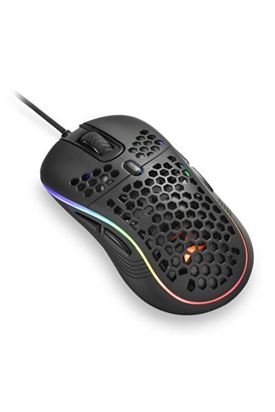 SHARKOON Ποντίκι Ενσύρματο Οπτικό Shark Light S RGB USB Μαύρο