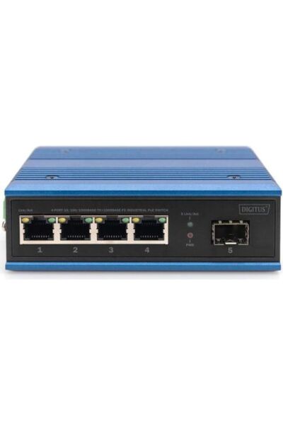 Digitus Διακόπτης DN-651135 4 θύρες 10/100/1000 Mbits 30W PoE & 1 θύρα διεπαφ...