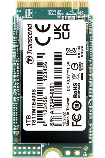 Transcend 1TB 400S TS1TMTE400S M.2 2242 Μονάδα Στερεάς Κατάστασης PCI-E SSD M.2