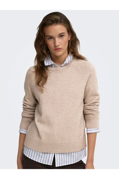 ONLY 15381869 Onlprincess Ls O-Neck Raglan Knt Noos
