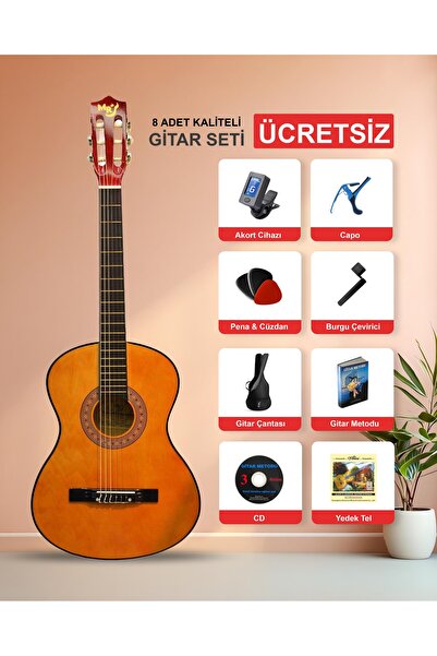 Manuel Raymond Turuncu Renk Klasik Gitar