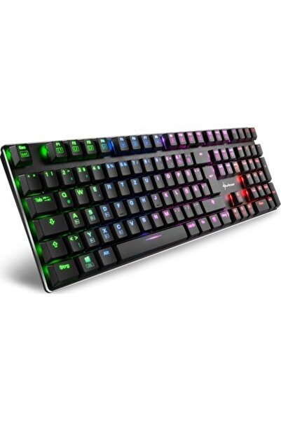 SHARKOON Πληκτρολόγιο Μηχανικό Ενσύρματο PureWriter TKL RGB Μπλε USB Μαύρο