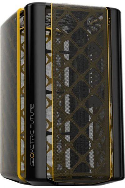 Geometric Future M2 The ARK Mesh Mini Tower χωρίς τροφοδοτικό Μαύρο
