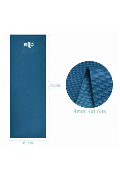 Rebuwo Evde Pilates ve Fitness Seti - Pilates Matı 4mm + 65 cm Pilates Topu + Silikon Direnç Lastiği + Ayak Masaj Pedi