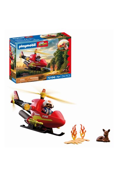 Playmobil Jucarie de rol Elicopter de pompieri