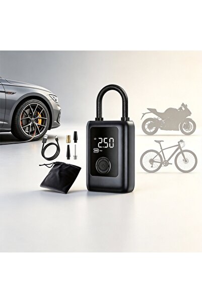 Generic Portable Tire Inflator, Wireless Rechargeable Air Compressor, 150 PSI...