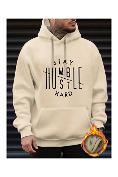 DAXİS Sportwear Company Printed Oversize Hooded Sweatshirt