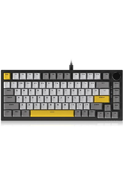Ajazz Tastatura mecanica de gaming AK820 - Moon Switches, Lineara, cu fir, RG...