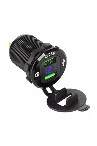 Peiying Βύσμα αυτοκινήτου για φόρτιση 2x USB QC3.0