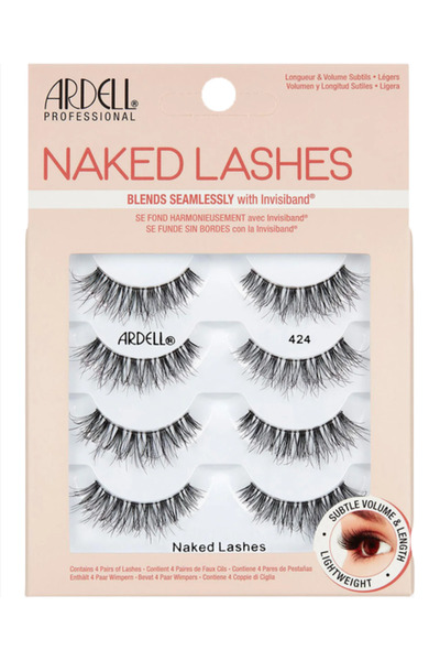 Ardell Gene false tip bandă Naked Lashes - 424 (pachet de 4)