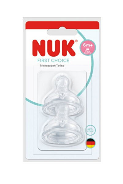 Nuk First Choice Silikon Biberon emziği 6m+(Flow Control)
