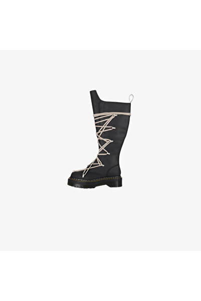 RICK OWENS Dr. Martens 1460 DRKSHDW Quad Sole Pentalace Boot Black (Women's)
