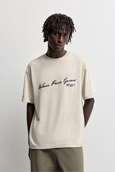 LEFTIES Baskılı t-shirt