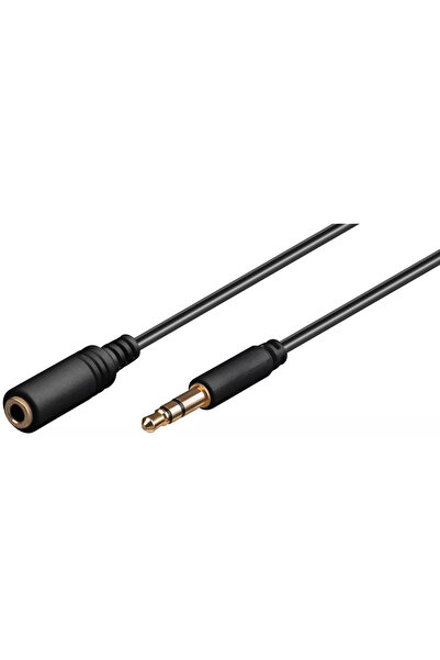 goobay Cablu prelungitor 0,5m Jack 3,5 mm 3 pini mamă – Jack 3,5 mm 3 pini tată