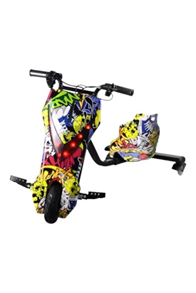 E-ANAMAG Tricicleta electrica pentru drifturi 360, motor 250W, 36V, Graffiti ...