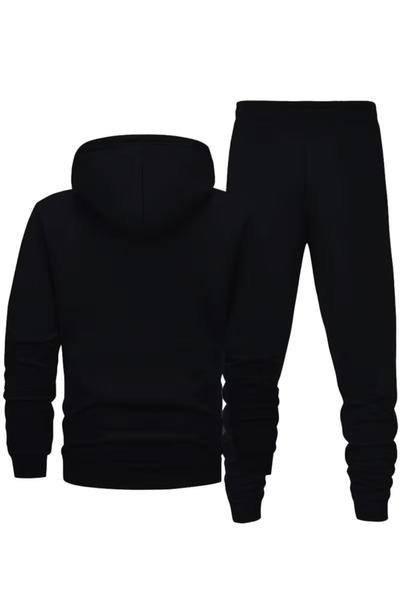 JENOLAN Unisex Alaska Oversize Hooded Tracksuit Set Loose Fit