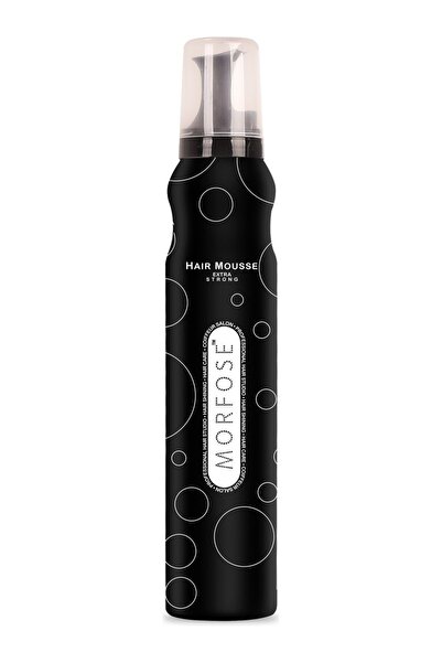 Morfose Extra Strong Siyah Saç Köpüğü 200 ml – Tüm Saç Tiplerine Uygun, Hacim...