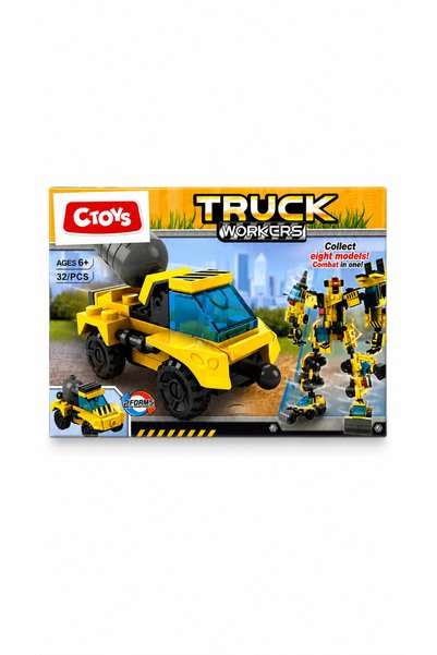 Marka Construction Vehicle Transforming Robots - Truck Workers - Construction...