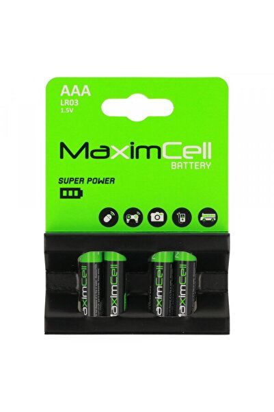 MaximCell Baterii Super Putere, AAA / LR3, Set 4 bucăți