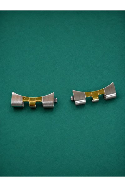 Stainless steelss Premium Two Tone 100% Full Stainless Steel Jubilee Model Watch Band 22mm