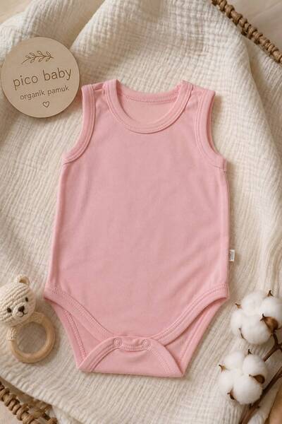 Pico Baby 100% Cotton Organic Snap-On Baby Boy Bodysuit / Baby Undershirt