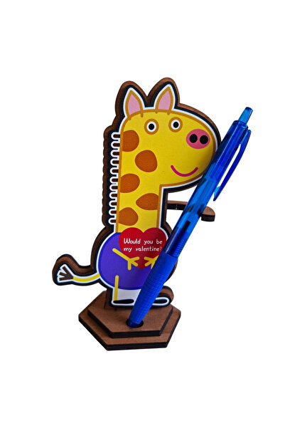 OEM Figurina Peppa Pig Girafa Gerald, 15 cm, lemn