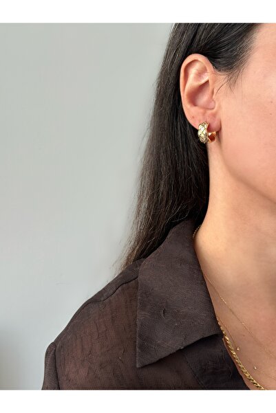 ringbox Gold Square Cut Hoop Earrings