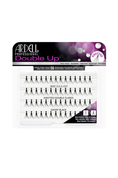 Ardell Pantaloni scurți negri, cu pliu dublu, model Double Up Knotted, 56 U