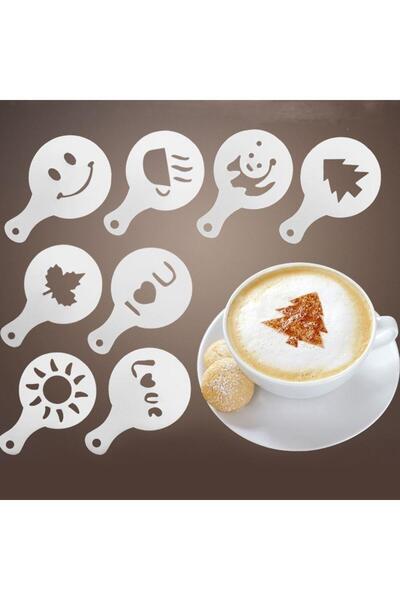Generic Șabloane decorative pentru cafea 16 bucăți