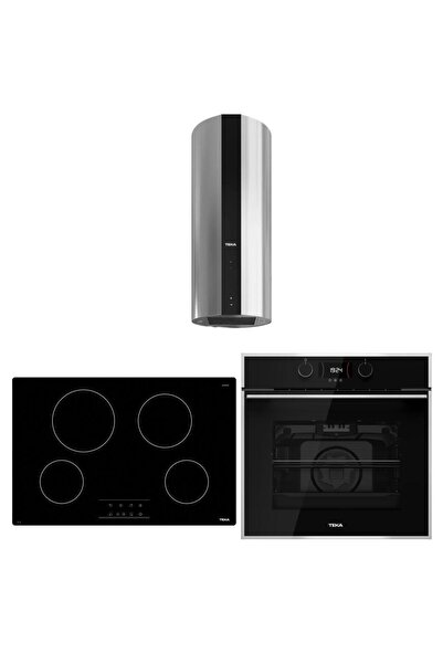 Teka Siyah Ankastre Set (HLB 840 SS BK -TB 770- CC 485)