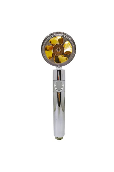 Generic Cap de duș turbo, rotativ la 360 de grade cu elice