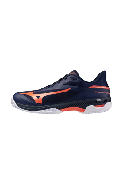 MIZUNO Wave Exceed Court Cc Men's Tennis Shoes Navy Blue / Orange