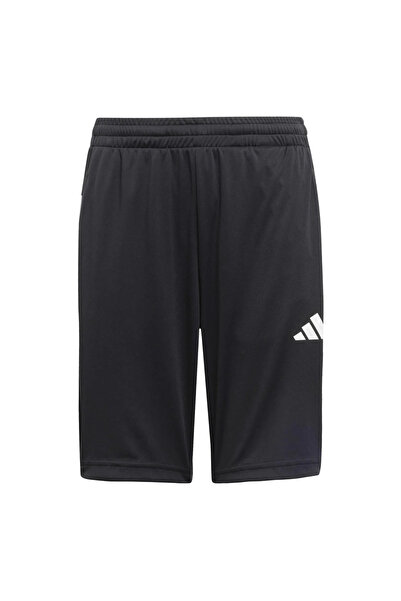 adidas Çocuk Siyah Essentials 3 Şeritli Şort JJ1038