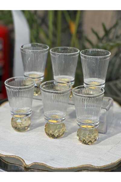 Hinora Crystal Bulk Wicker Model Set of 6 Coffee Water Glasses Presentation G...