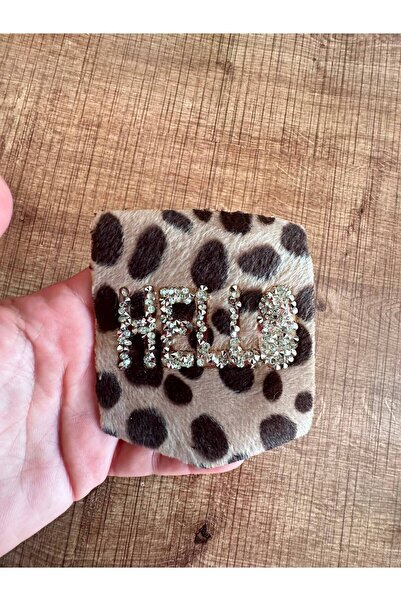 Gönülden Tasarım 10X8 cm Iron-On Leopard Pocket Badge