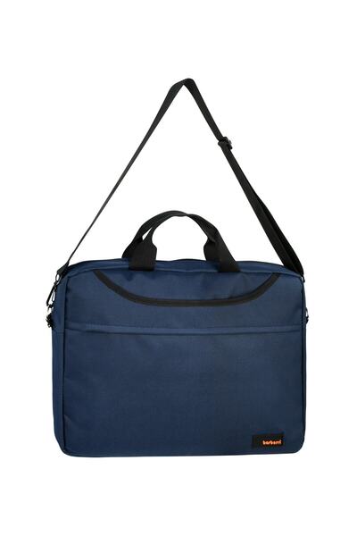 GALB LEATHER Daily Use Navy Blue 15.4 Inc Multi-Purpose Laptop and Briefcase