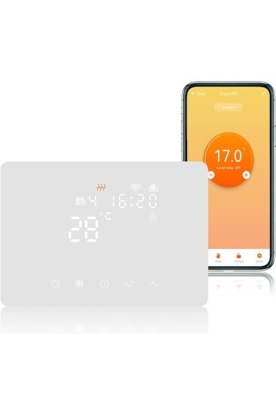 KETOTEK Termostat inteligent pentru încălzire centrală, KetoTek, programabil,...