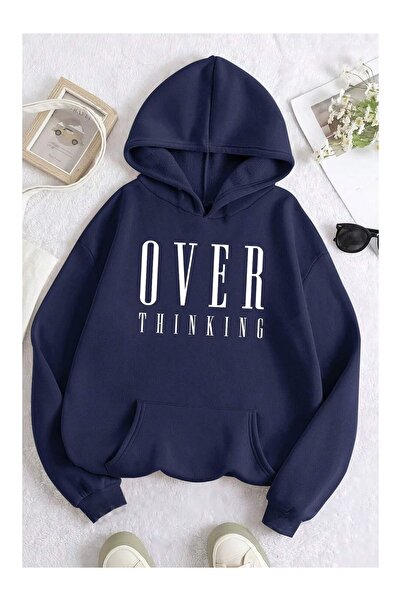 DAXİS Sportwear Company Printed Oversize Hooded Sweatshirt