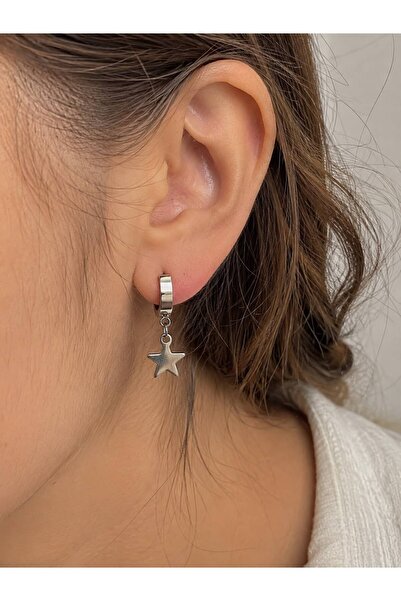 Gönülden Tasarım Steel Star Women's Earrings