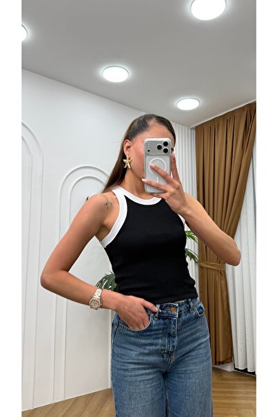 R-Style Strappy Garnished Blouse