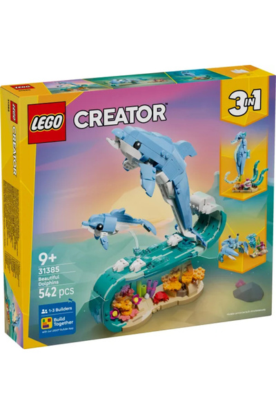 LEGO Δημιουργός: Θαλάσσια Ζώα: Όμορφα Δελφίνια (31385)