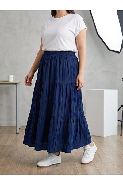 Orly More Plus Size Women's Elastic Waist Skirt